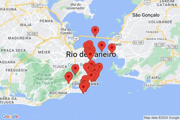 Guide map: Marvelous Rio de Janeiro