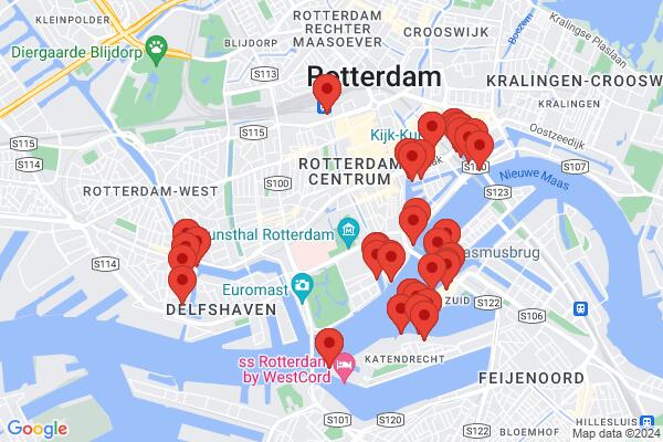 Mapa průvodce: Rotterdam - město architektury