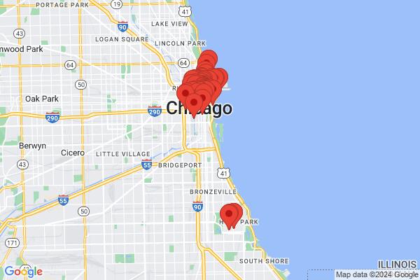 Guide map: Vibrant City of Chicago