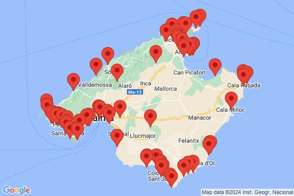Guide map: Mallorca