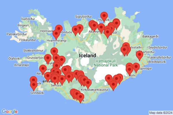 Guide map: Magical Iceland