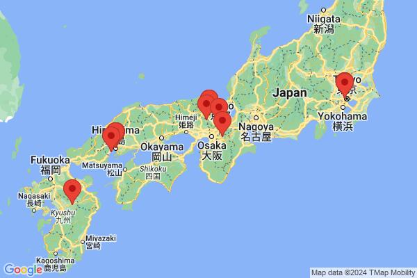 Guide map: Mysterious Japan