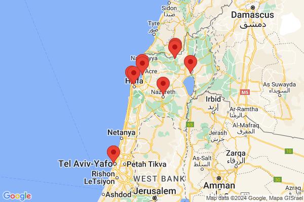 Mapa průvodce: Týden v Izraeli