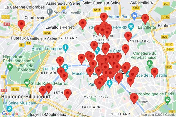 Guide map: Magical and mysterious Paris