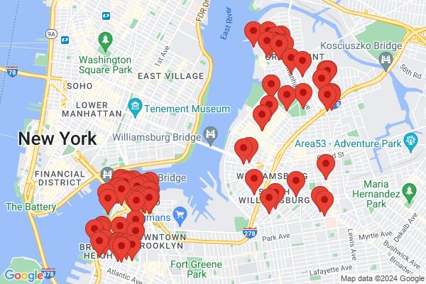 Mapa průvodce: Brooklyn